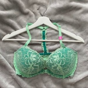 Brand new Pink lace racerback push up bra!